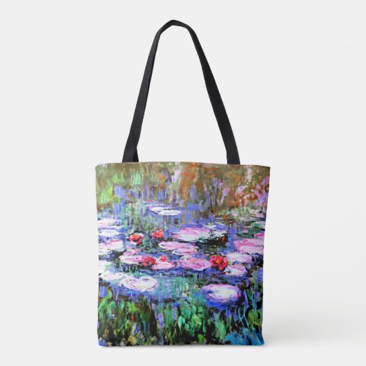 Los Nenufares (waterlelies) van Claude Monet, Tote Bag (Achterkant)