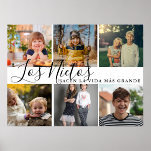 Los Nietos Hacen La Vida Más Grande Oma Gift Poster