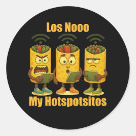 Los No My Hotspotsitos Italiaanse Brainrot Burrito Ronde Sticker