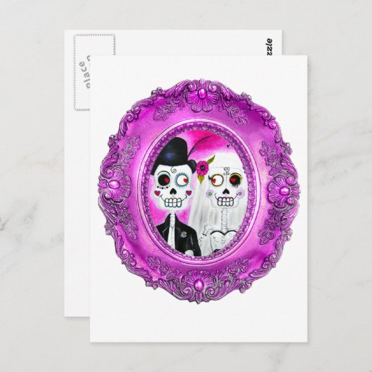 Los Novios Calaca Briefkaart (Voorkant / Achterkant)