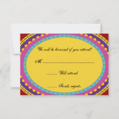 Los Novios RSVP-kaart RSVP Kaartje (Achterkant)