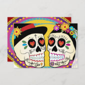 Los Novios RSVP-kaart RSVP Kaartje (Voorkant / Achterkant)