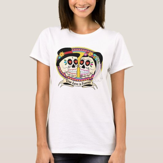 Los Novios Sugar Skull Ladies Shirt (Engels) (Voorkant)