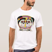 Los Novios Sugar Skull Mannen Shirt (Spaans) (Voorkant)