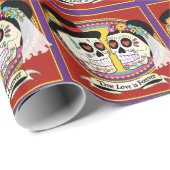 Los Novios Wedding Wrapping Paper Cadeaupapier (Rol Hoek)