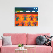 Los Olivos en el Invierno 2010 Canvas Afdruk (Insitu (Woonkamer))