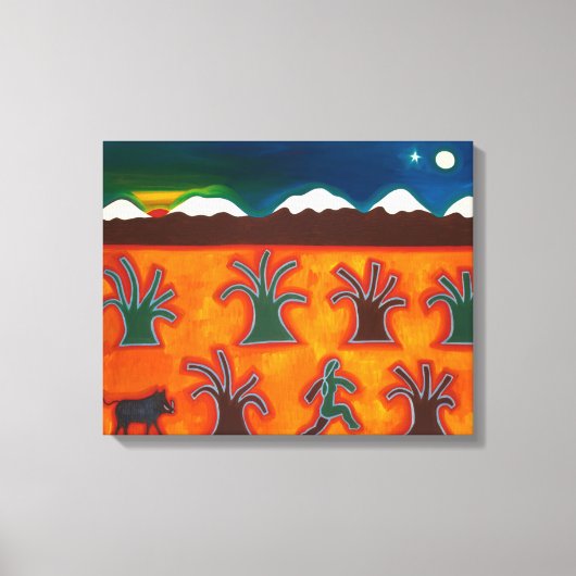 Los Olivos en el Invierno 2010 Canvas Afdruk (Voorkant)