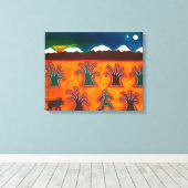 Los Olivos en el Invierno 2010 Canvas Afdruk (Insitu (Houten vloer))