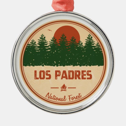 Los Padres National Forest Metalen Ornament (Voorkant)