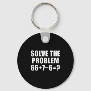 Los Probleem 67 Meme Zes Zeven Elementaire Wiskund Sleutelhanger