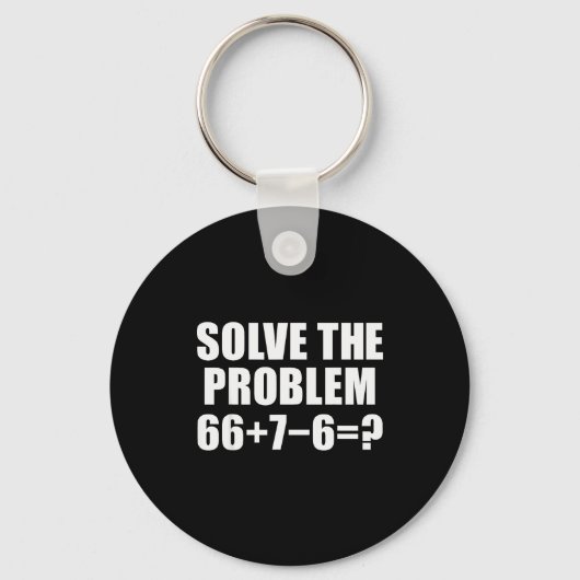 Los Probleem 67 Meme Zes Zeven Elementaire Wiskund Sleutelhanger (Voorkant)