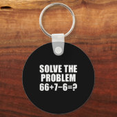 Los Probleem 67 Meme Zes Zeven Elementaire Wiskund Sleutelhanger (Voorkant)