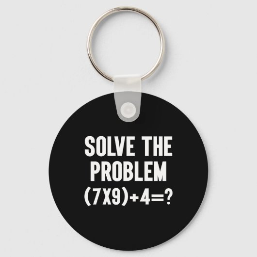 Los Probleem 67 Six Seven Grappige Wiskundeleraar Sleutelhanger (Voorkant)