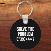 Los Probleem 67 Six Seven Grappige Wiskundeleraar Sleutelhanger (Voorkant)