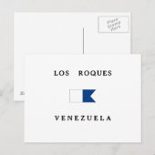 Los Roques Venezuela Alpha Dive Flag Briefkaart (Voorkant / Achterkant)