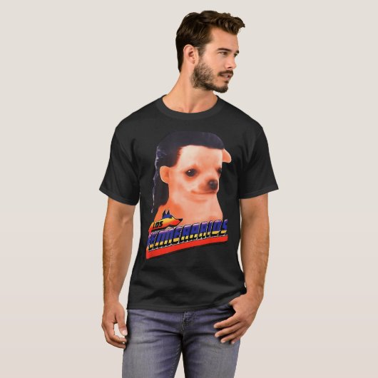 Los Temerarios Funny Dog Chihuahua  T-shirt (Voorkant volledig)