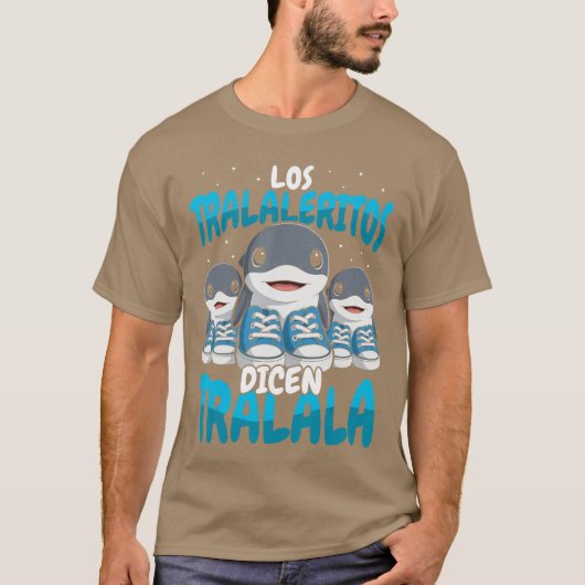 Los Tralaleritos Dicen Tralala Italian Brainrot Fu T-shirt (Voorkant)
