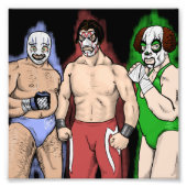 Los Tres Chiflados de La Furia Foto Afdruk (Voorkant)