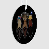 Los Tres Reyes Magos Boricua Ornament (voorkant)