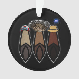 Los Tres Reyes Magos Boricua Ornament