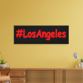 "#LosAngeles" Cute Design. Bestel nu Canvas Afdruk (Insitu (Woonkamer))