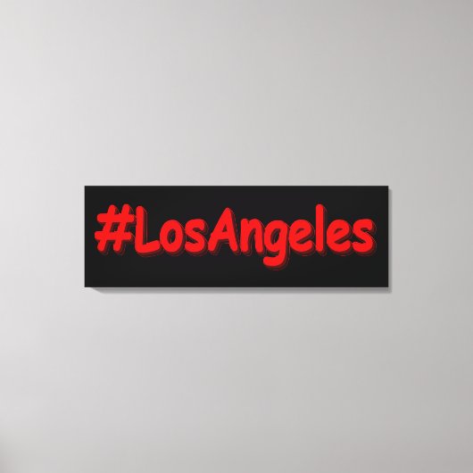 "#LosAngeles" Cute Design. Bestel nu Canvas Afdruk (Voorkant)