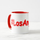 "#LosAngeles" Cute Design. Bestel nu Mok (Voorkant links)