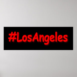 "#LosAngeles" Cute Design. Bestel nu Poster