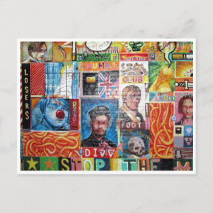 losbandige kunst briefkaart