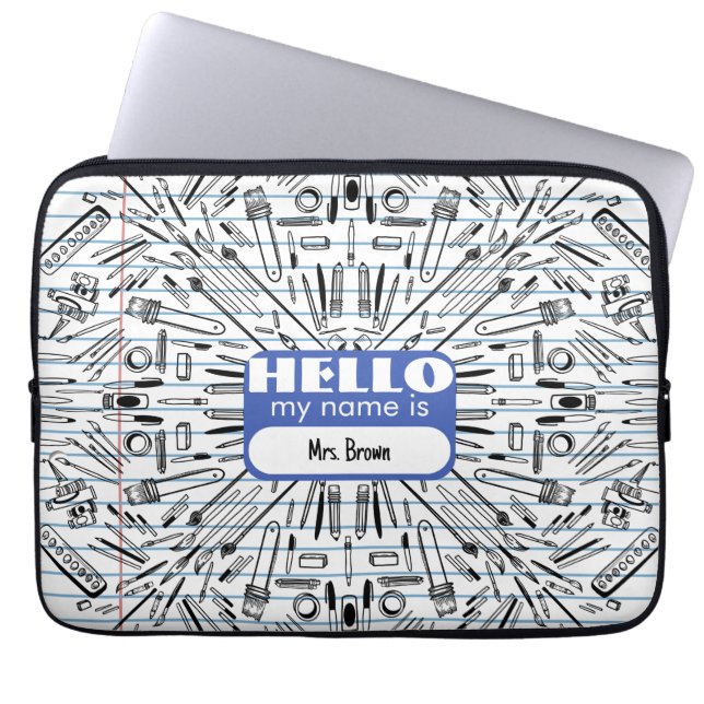Losbladig Laptop Sleeve (Voorkant)