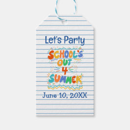 Losbladig papier voor School’s Out Cadeaulabel