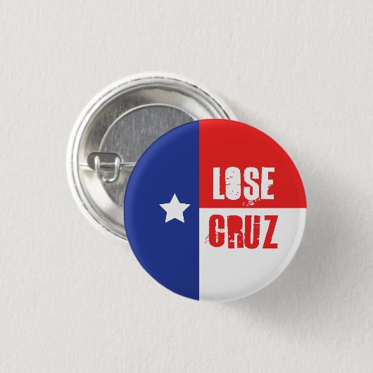 Lose Cruz - Ted Cruz Ronde Button 3,2 Cm (Voorkant /achterkant)