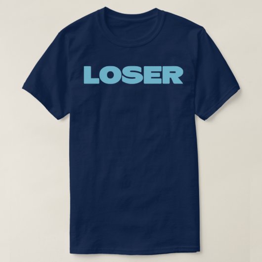Loser blauw t-shirt (Design voorkant)