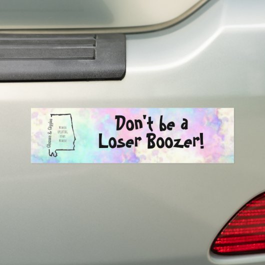 Loser Boozer Bumpersticker (Op auto)