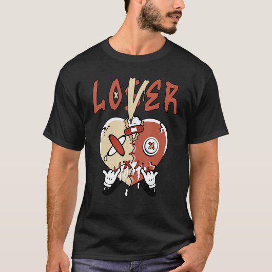 Loser Brown Orange Heart Dripping For Men Women T-shirt (Voorkant)