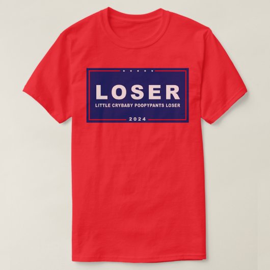 Loser Crybaby Poopypants Funny AntiTrump T-shirt (Design voorkant)