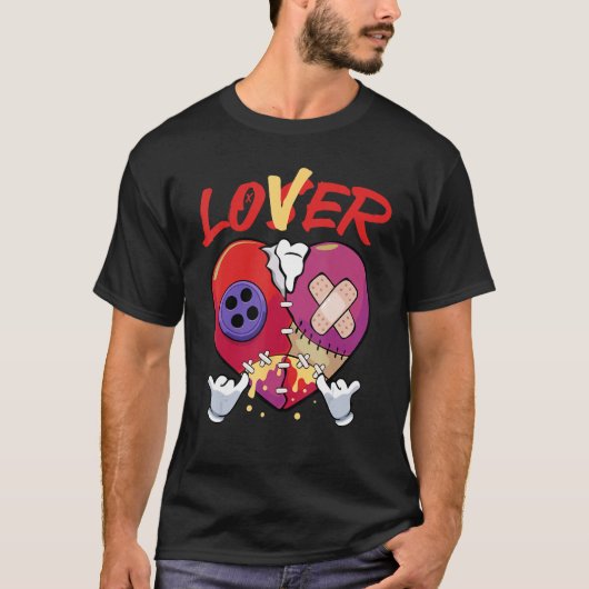 Loser  Drip Heart Sarcastic Creepy Scary T-shirt (Voorkant)