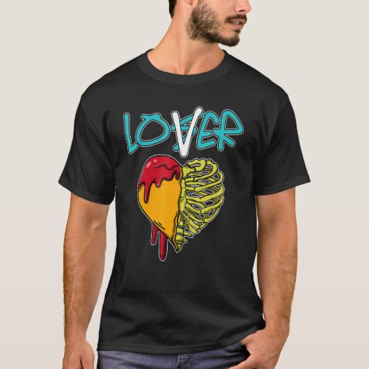 Loser Dripping Heart SB Dunk voor Skate Matching T-shirt (Voorkant)