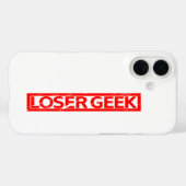 Loser Geek Stamp Case-Mate iPhone Case (Achterkant (horizontaal))
