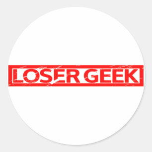 Loser Geek Stamp Ronde Sticker