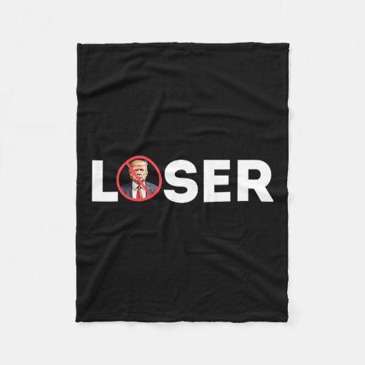 Loser Grappig Anti-Trump 2024 Loser Niet Weer Kama Fleece Deken (Voorkant)