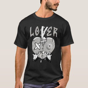 Loser grijs lover hart druppelen T-shirt voor mann