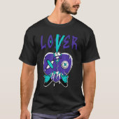 Loser Heart Dripping Black Grape 1s Matching T-shirt (Voorkant)