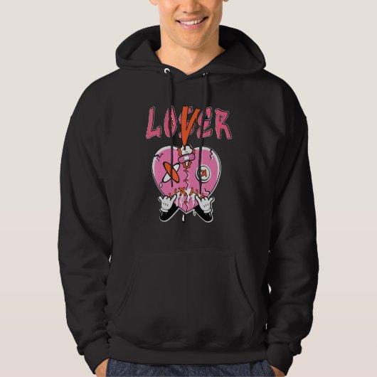 Loser  Heart Dripping GS Pinksicle 5s Matching Hoodie (Voorkant)