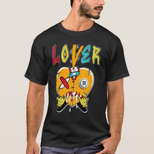 Loser Heart Dripping SB Dunk voor Skate Matching T-shirt (Voorkant)