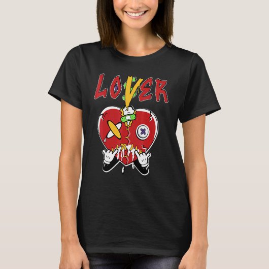Loser Heart Dripping What The 5s Matching T-shirt (Voorkant)