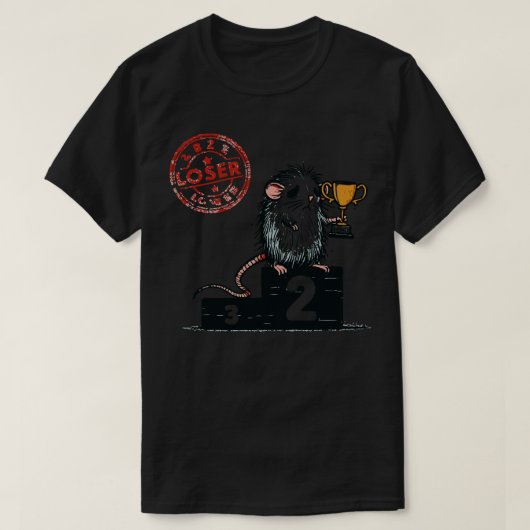 Loser Knaagdier Trophy T-shirt (Design voorkant)