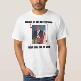 Loser/leider van de vrije wereld t-shirt
