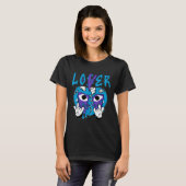 Loser Lover Drip Hart T-shirt Kleur Aqua Matching (Voorkant volledig)