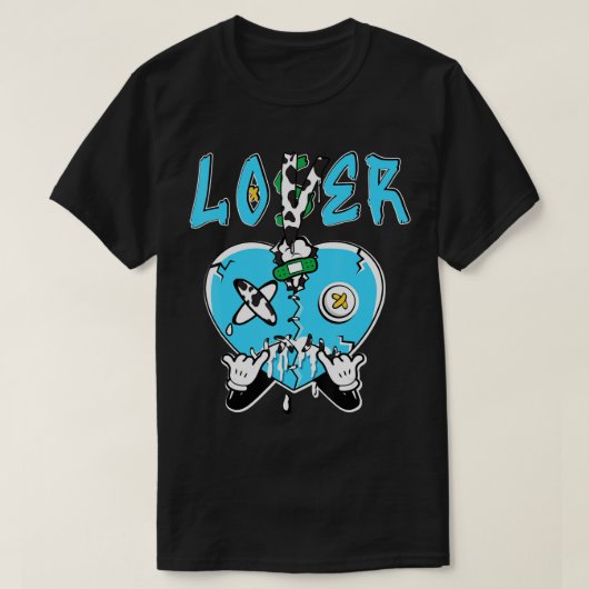 Loser Lover Heart Driving Chunky Dunky Matching T T-shirt (Design voorkant)